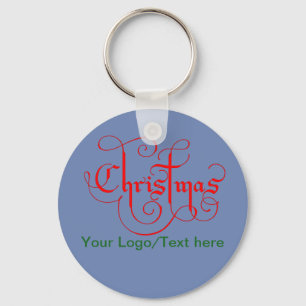 Christmas Button Keychain