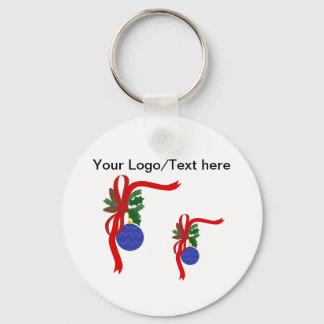 Christmas Button Keychain