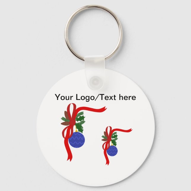 Christmas Button Keychain (Front)