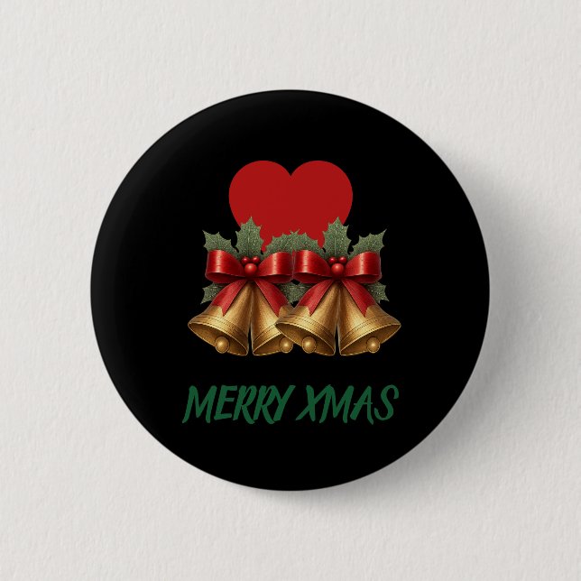 Christmas Button - Merry Xmas (Front)
