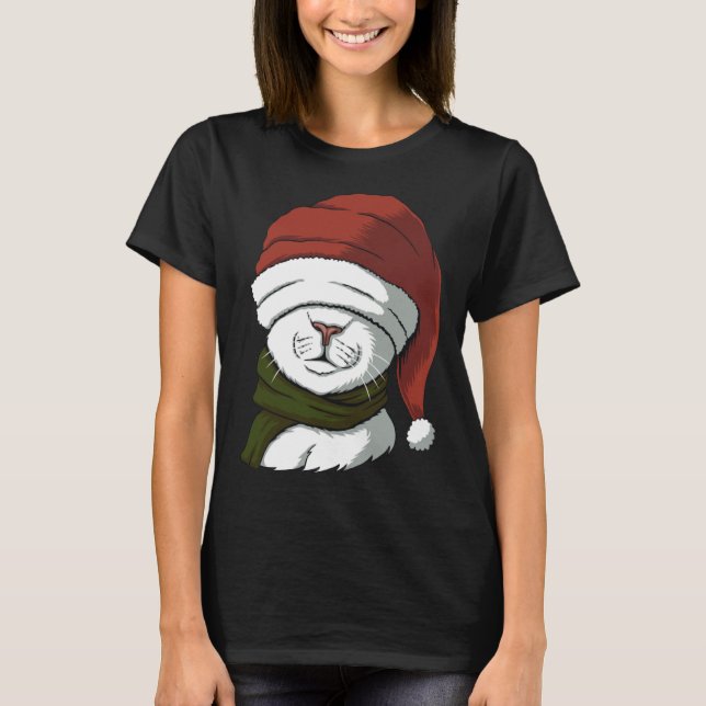 Christmas Ca   for Cat  Cat T-Shirt (Front)
