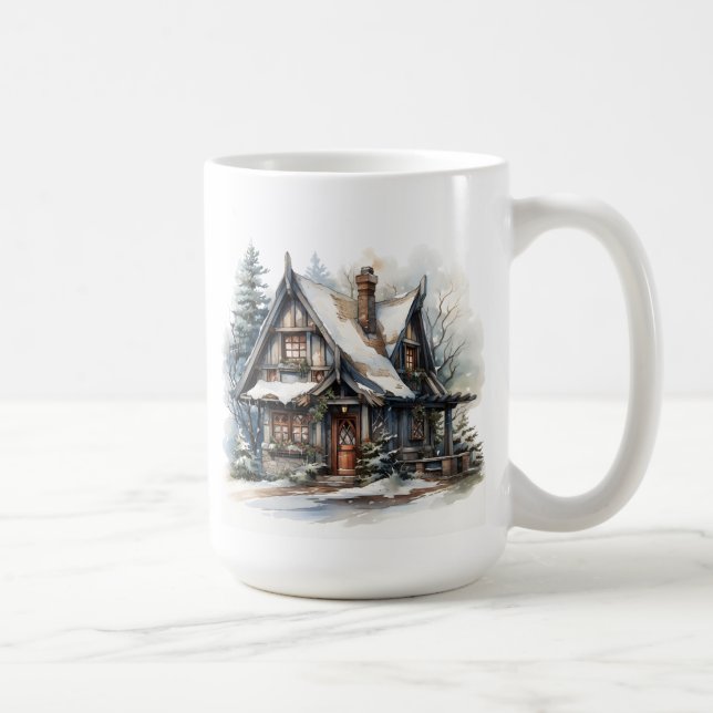 Christmas Cabin Mug (Right)