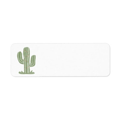 Christmas cactus address labels