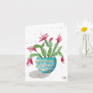 Christmas cactus card