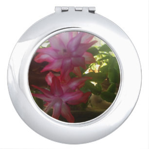 christmas cactus compact mirror