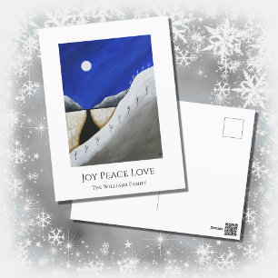 Christmas Cactus Desert Southwest Holiday Postcard