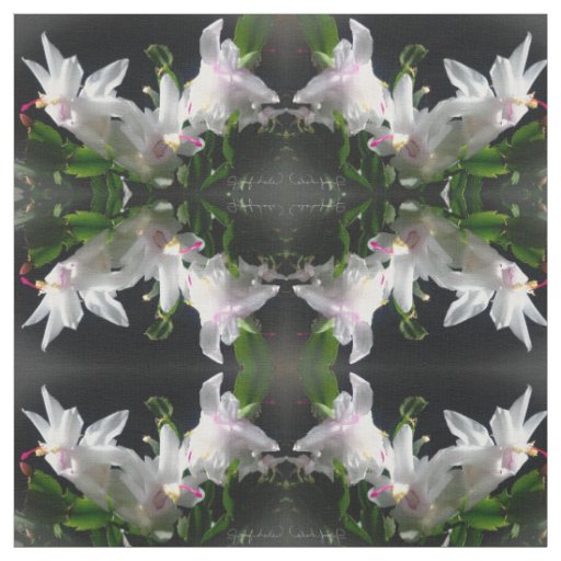 Christmas Cactus Flower Fabric