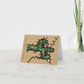 Christmas Cactus Holiday Card