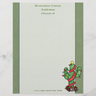 Christmas Cactus Letterhead