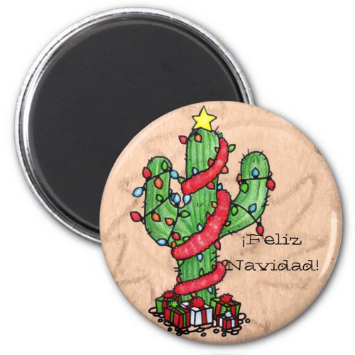 Christmas Cactus Magnet