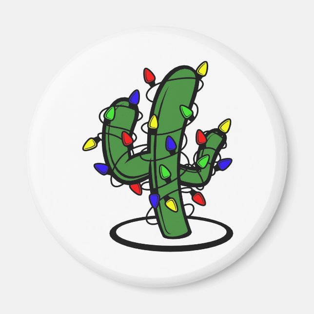 Christmas Cactus Magnet (Front)