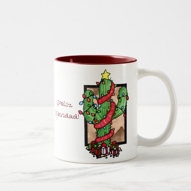 Christmas Cactus Mug (Right)