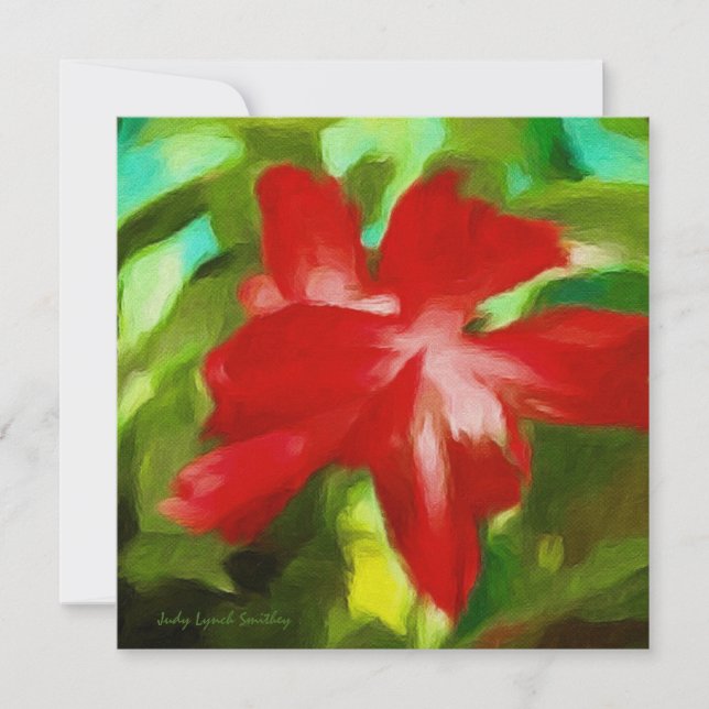 Christmas Cactus Note Card (Front)