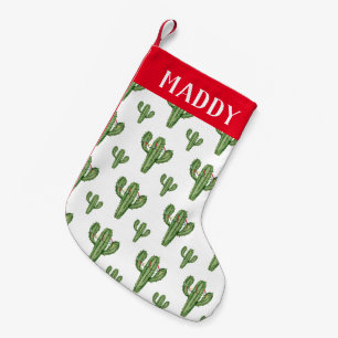 Christmas Cactus Personalized Christmas Stocking