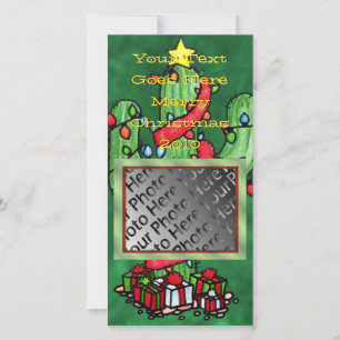 Christmas Cactus Photo Card