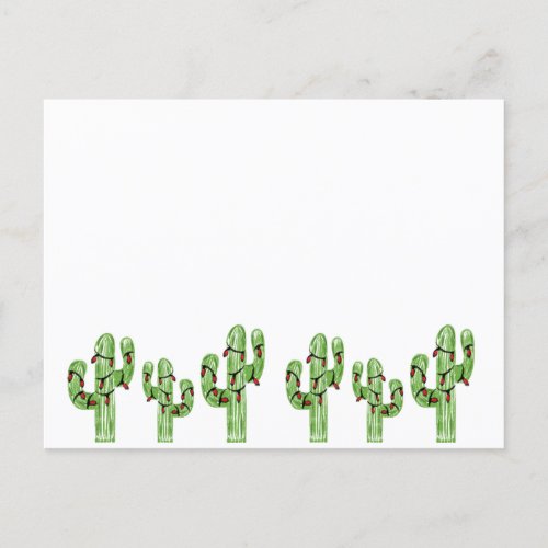 Christmas Cactus Postcard