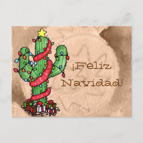 Christmas Cactus Postcard
