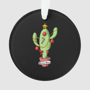 Christmas Cactus Tree Ornament