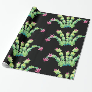Christmas Cactus Wrapping Paper