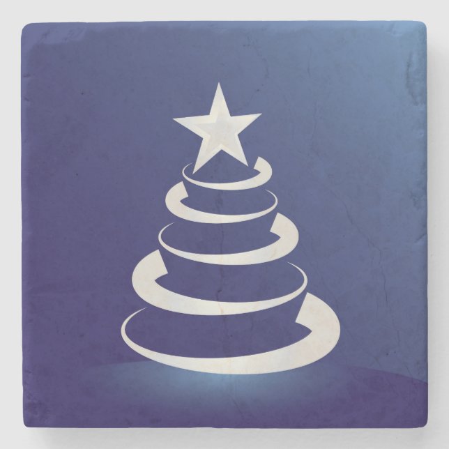 Christmas cake stone coaster (Front)