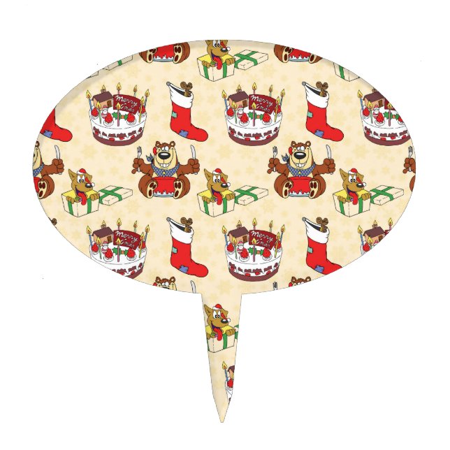 christmas cake topper (Front)
