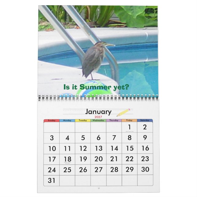 Christmas Calender 2007 Calendar (Jan 2027)