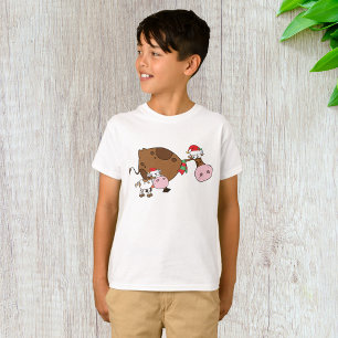Christmas Calf And Cow T-Shirt