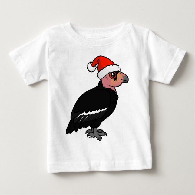 Christmas California Condor Baby T-Shirt (Front)