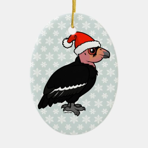 Christmas California Condor Ceramic Ornament