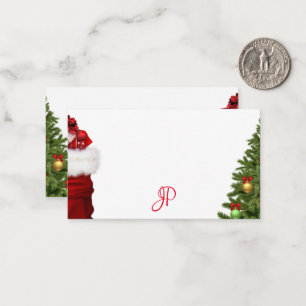 Christmas Calligraphed Script Monogram Template