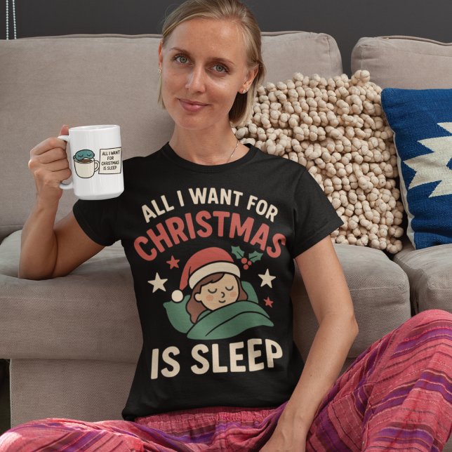 Christmas calm sleep coffee design coffee mug (Creator Uploaded)