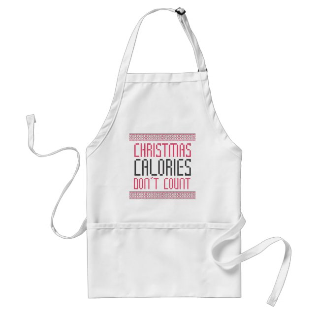 Christmas Calories Adult Apron (Front)