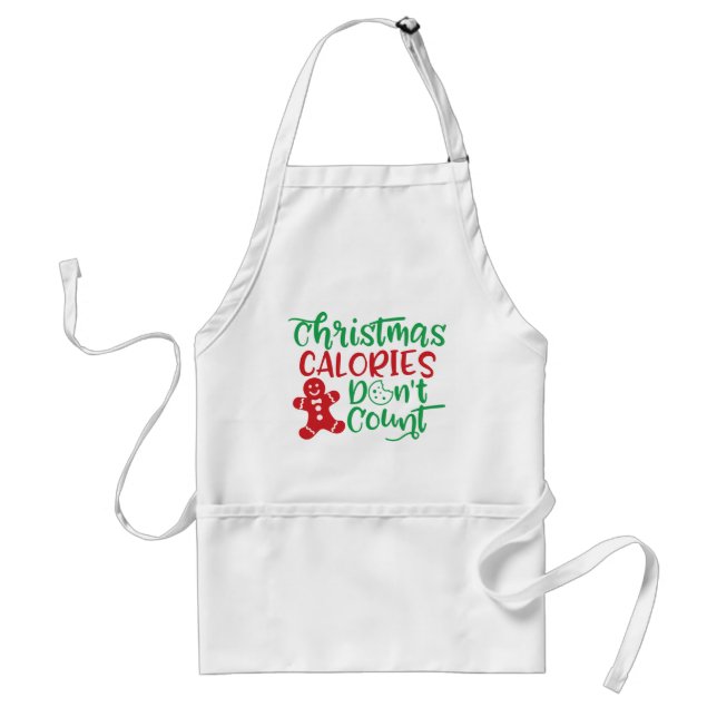 Christmas Calories Don't Count Apron (Front)