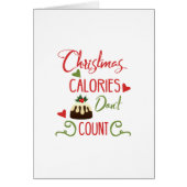 christmas calories dont count funny holiday quote (Front)