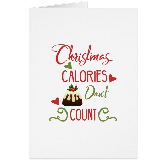 christmas calories dont count funny holiday quote (Front)