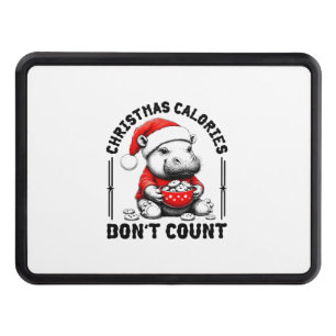 Christmas Calories Don't Count Funny Moo Deng Cook Hitch Cover