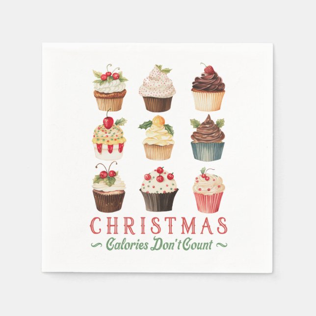 Christmas Calories Don't Count Napkins (Front)