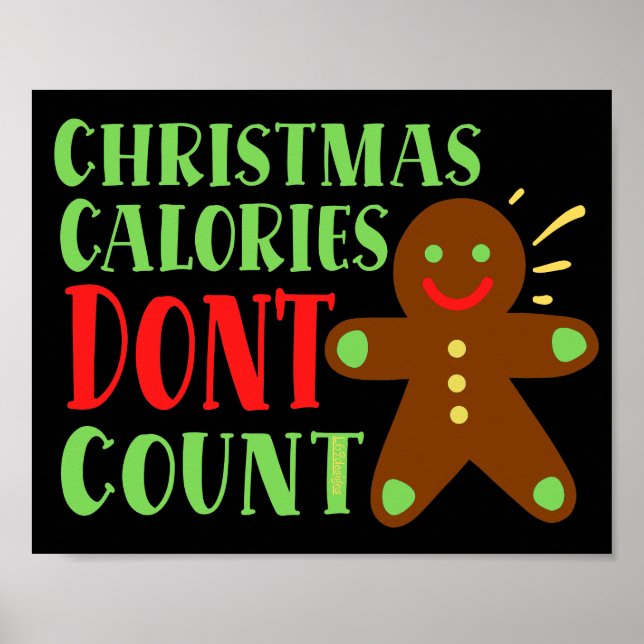 CHRISTMAS CALORIES DON'T COUNT                     POSTER (Front)