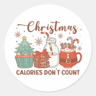 Christmas Calories Don't Count Stickers