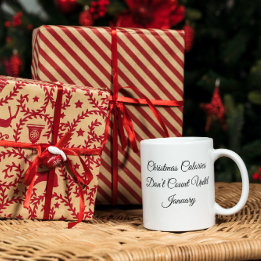 Christmas Calories Don't Count Until Mug