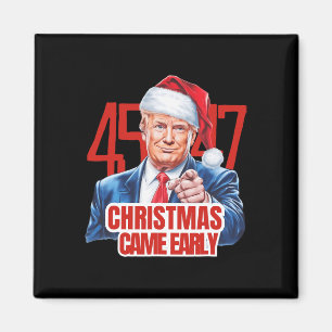 Christmas Came Early Funny Donald Trump Santa Clau Magnet