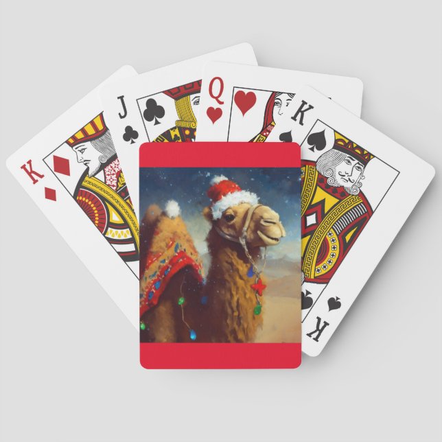 Christmas Camel (3) Poker Cards (Back)