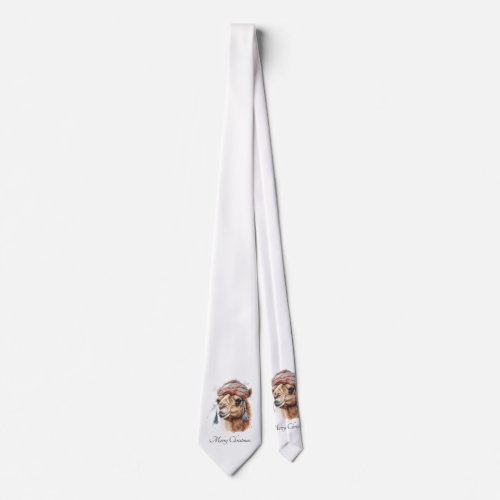 Christmas Camel customizable  Neck Tie