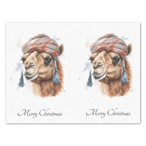 Christmas Camel customizable Tissue Paper