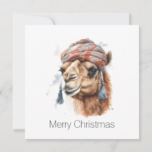 Christmas Camel Holiday Card