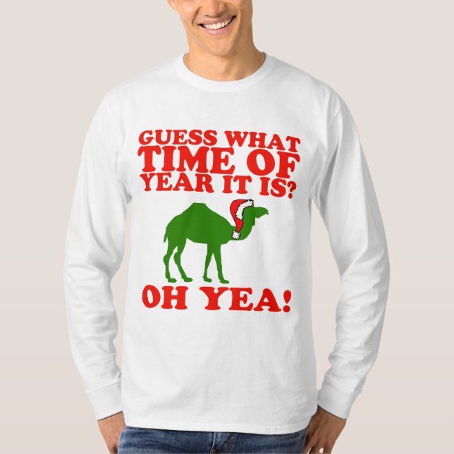 Christmas Camel in Santa hat Sweater (Front)