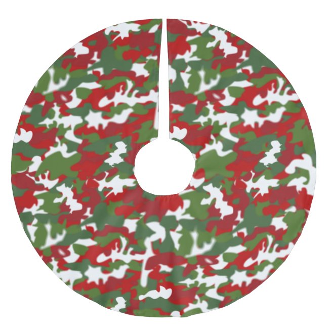 Christmas Camo Xmas Tree Skirt Camouflage Military