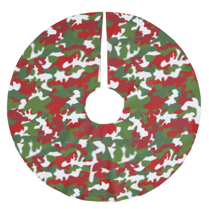 Christmas Camo Xmas Tree Skirt Camouflage Military | Zazzle.com