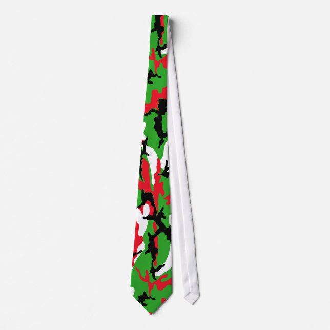 Christmas Camouflage Neck Tie (Front)