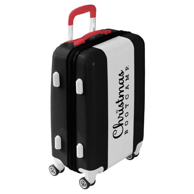 Christmas Camp Luggage Black (Rotated Left)